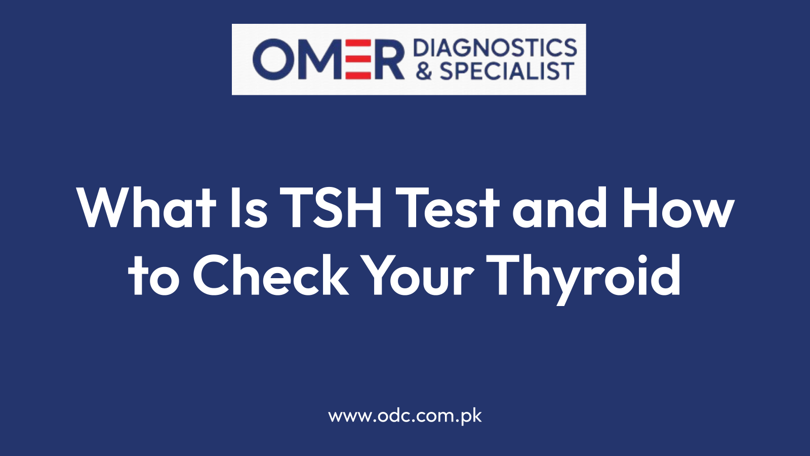 What Is TSH Test and How to Check Your Thyroid