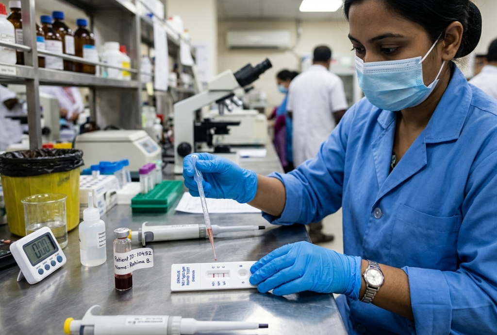 Dengue Serology by ICT in Islamabad